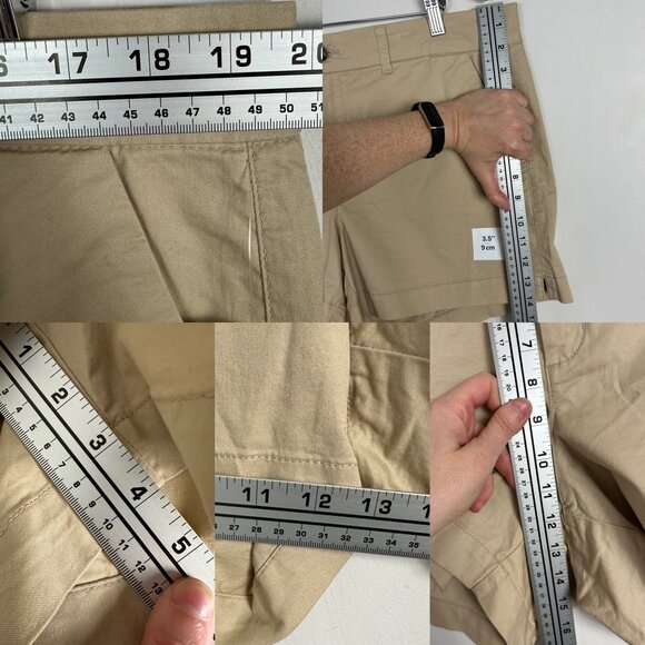 NWT Old Navy Everyday Short Womens Size 16 Taupe Tan Beige Relaxed Fit NEW Plus - Picture 13 of 15
